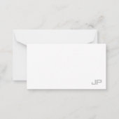 エレガントテンプレートモミニマルノグラム ノートカード (裏面)