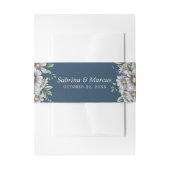 エレガントデイジーパーソナライズされた結婚封筒 招待状ベリーバンド (正面例)