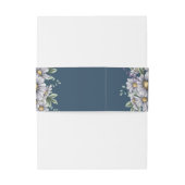 エレガントデイジーパーソナライズされた結婚封筒 招待状ベリーバンド (裏面例)