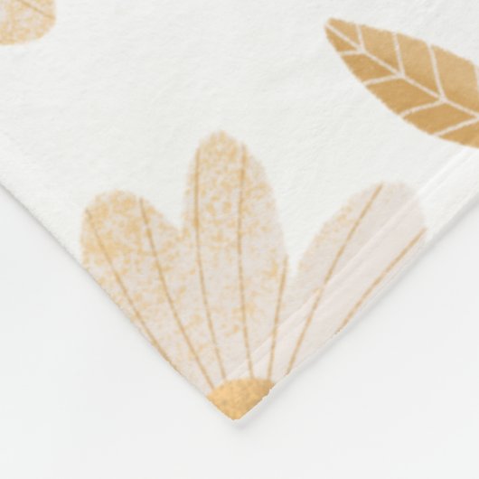 エレガントデイジーヒュースパーソナライズされたフリースブランケット フリースブランケット (角)