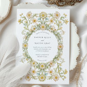エレガントデイジー庭園の結婚式 招待状