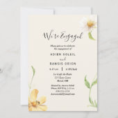 エレガントデイジー我々は婚約した招待状 招待状 (正面)