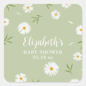 エレガントデイジー男女兼用シャワー スクエアシール (正面)