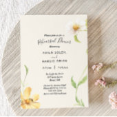 エレガントデイジー結婚のリハーサルディナー招待状 招待状