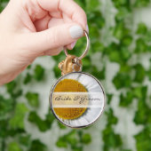 エレガントデイジー結婚キーチェーン キーホルダー (手)