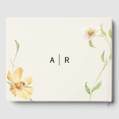 エレガントデイジー結婚ズゲストブック ゲストブック (裏面)