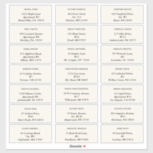 エレガントデイジー結婚ズゲスト住所 シール