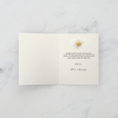 エレガントデイジー結婚折り曲げサンキューカード サンキューカード (内部)