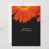 エレガントデイジー結婚花 招待状 (裏面)