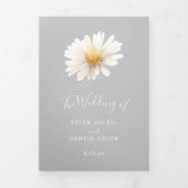 エレガントデイジー |グレートリフォールド招待状 三つ折り招待状 (カバー)