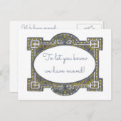 エレガントデコのフレームカスタマイズカード 案内ポストカード (正面/裏面)