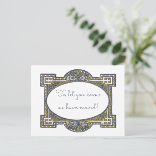 エレガントデコのフレームカスタマイズカード 案内ポストカード (スタンド正面)