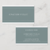 エレガントデザインお洒落ラグジュアリープレーンプロフェッショナル 名刺 (正面/裏面)