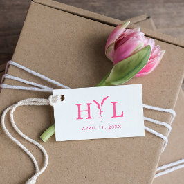 エレガントデザインと花とイニシャルfor 結婚s ラバースタンプ