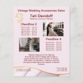 エレガントデザインソフトカラーピンク金ゴールド チラシ (裏面)