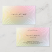 エレガントデザイントレンディーモダンカラフルテンプレート 名刺 (正面/裏面)