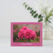 エレガントデザインハッピーバースデーカード ポストカード (スタンド正面)