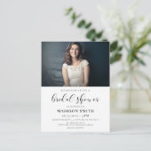 エレガントデザインブライダルシャワーへの招待 ポストカード (スタンド正面)
