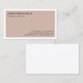 エレガントデザインプロフェッショナルモダンミニマル 名刺 (正面/裏面)