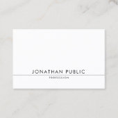 エレガントデザインモダントレンディーミニマリストシックプレーン 名刺 (正面)