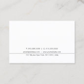 エレガントデザインモダントレンディーミニマリストシックプレーン 名刺 (裏面)