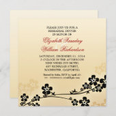 エレガントデザインリハーサル招待状 招待状 (正面/裏面)