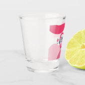 エレガントデザイン文字ママハート  ショットグラス (左)