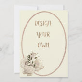 エレガントデザイン独自のフローラ保存日付 セーブザデート (正面)