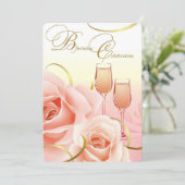 エレガントデザイン誕生会のカスタム招待状 招待状 (スタンド正面)