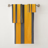 エレガントデザイン、パタモダンーン、垂直ストライプ バスタオルセット (インサイチュ)