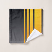 エレガントデザイン、パタモダンーン、垂直ストライプ バスタオルセット (ウォッシュタオル)