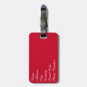 エレガントデザイン ラゲッジタグ (裏面縦)