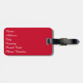 エレガントデザイン ラゲッジタグ (裏面横)