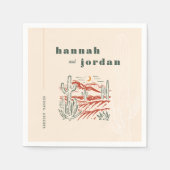 エレガントデザートカボス結婚のナプキン スタンダードカクテルナプキン (正面)