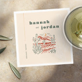 エレガントデザートカボス結婚のナプキン スタンダードカクテルナプキン