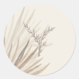 エレガントデザートパームズエンベロープシール ラウンドシール