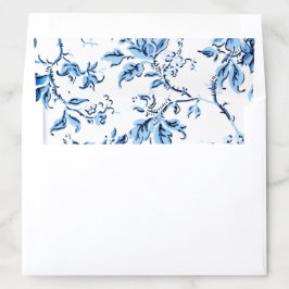 エレガントデルフトブルーとホワイトフローラ