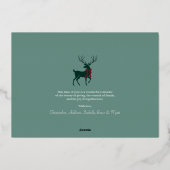 エレガントトナカイ3枚シルバー 箔シーズンカード (裏面)