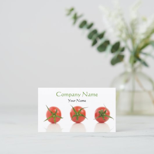 エレガントトマトフォトヘルスオーガニックファーム 名刺 (スタンド正面)