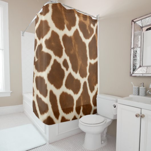 エレガントトレンディーカウレザーフェイクコレクション シャワーカーテン (インサイチュ)