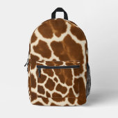 エレガントトレンディーカウレザーフェイクコレクション プリントバックパック (正面)