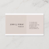 エレガントトレンディーカラーシンプルプロフェッショナルプレーン 名刺 (正面)