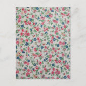 エレガントトレンディーガーリーヴィンテージバラ花柄 ポストカード (正面)