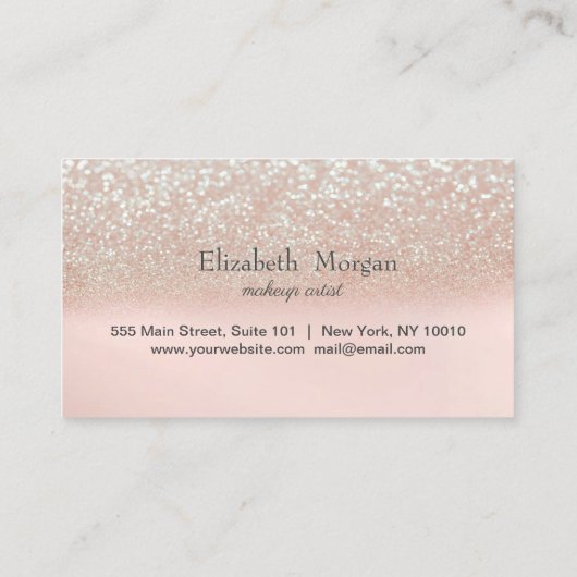 エレガントトレンディーグリッターロイヤリティカード ロイヤリティカード (裏面)