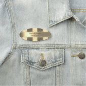 エレガントトレンディーストライプの金ゴールド 名札 (インサイチュ)