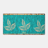 エレガントトレンディーティール（緑がかった色） デスクマット (正面)