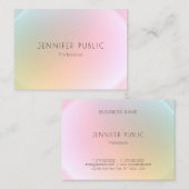 エレガントトレンディーデザインモダンカラフルテンプレート 名刺 (正面/裏面)