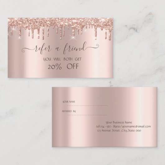 エレガントトレンディーバラ金ゴールドグリッタードライバ 紹介カード (正面/裏面)