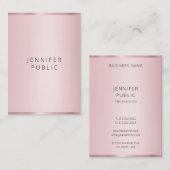 エレガントトレンディーバラ金ゴールドテンプレートプロフェッショナル 名刺 (正面/裏面)