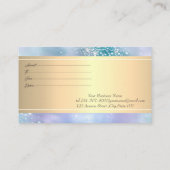 エレガントトレンディーフレームダイヤモンドホログラフィック 割引カード (裏面)